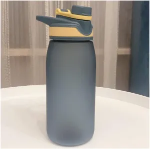 kettles Large Frosted Water Bottles Fast Flow BPA Free,Leak proof Sports Bottle with Built-in Handle,Portable Plastic Cups,Students canteen(D,Small)