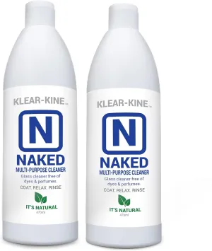 KLEAR Kryptonite Naked | The Coat, Relax, Rinse Cleaner | Glass Cleaner | 470ml Bottle | 2 Pack (32oz)