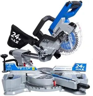 Kobalt 7-1/4-in 24-Volt Max Dual Bevel Sliding Compound Cordless Miter Saw (Tool Only)