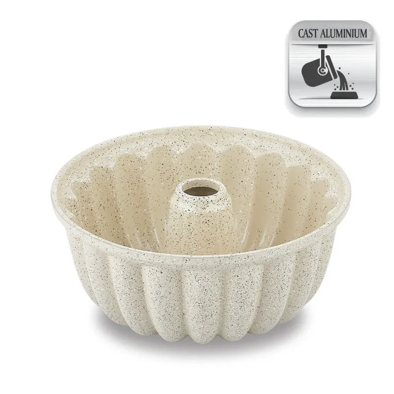 Korkmaz Granita Bundt Cake Pan, Granite Coating Nonstick Cake Pan, 10 in