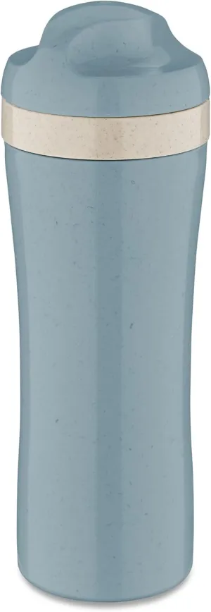 Koziol Oase 7708716 Drinking Bottle 425 ml Natural Flower Blue
