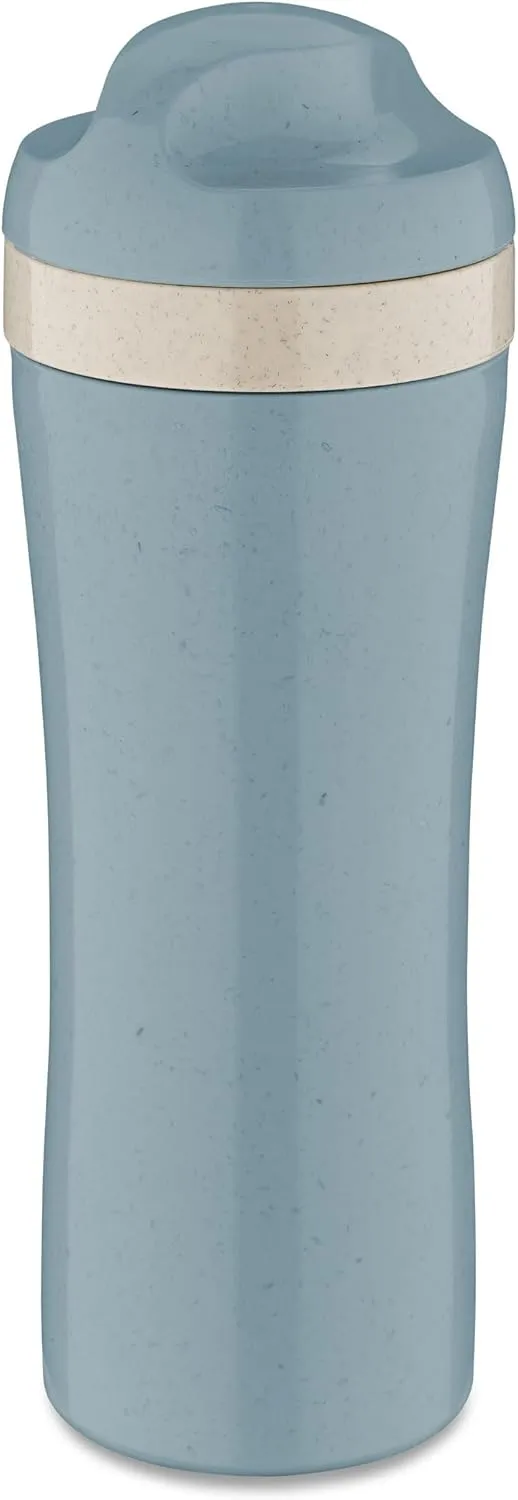 Koziol Oase 7708716 Drinking Bottle 425 ml Natural Flower Blue