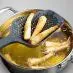 Large Scoop Colander Black