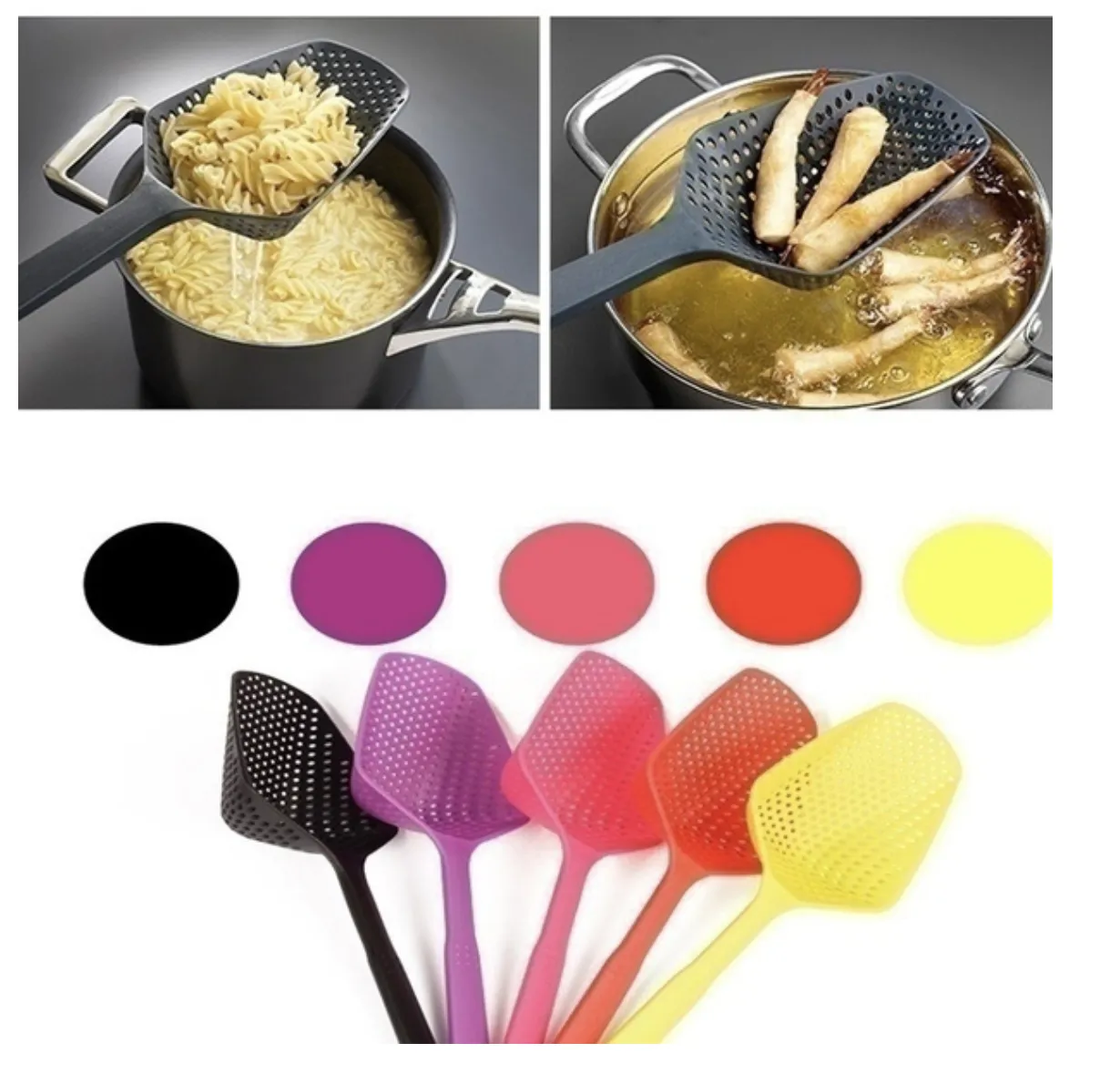 Large Scoop Colander Pasta Heat Resistant Strainer