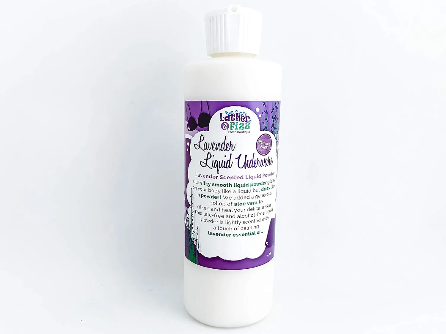 Lavender Liquid Underware Silky Powder By Lather & Fizz