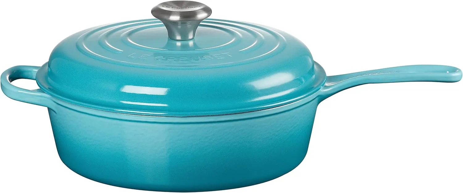Le Creuset Enameled Cast Iron Signature Cassadou, 3.75 qt., Caribbean