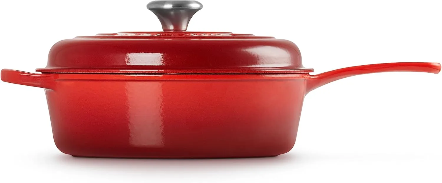 Le Creuset Enameled Cast Iron Signature Cassadou, 3.75 qt., Cerise