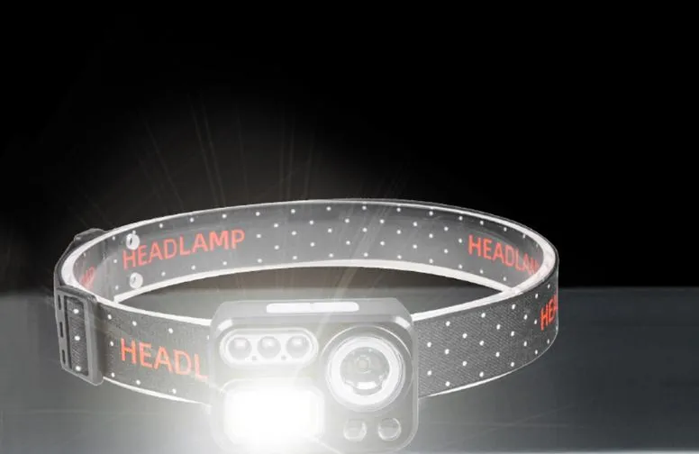LED COB RGB Sensor Headlamp