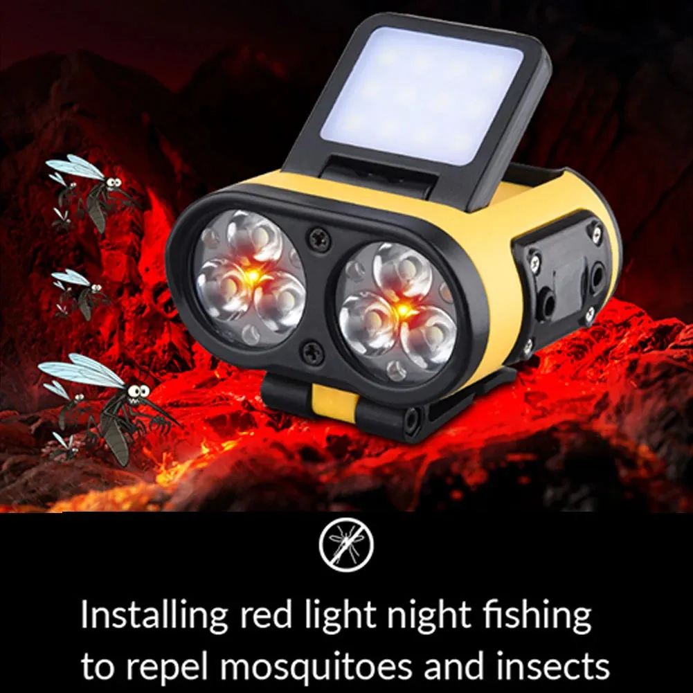 LED Headlamp Sensor COB Cap Clip Light USB Rechargeable Head Flashlight Built-in Battery Headlight Led Head for Fishing Camping
