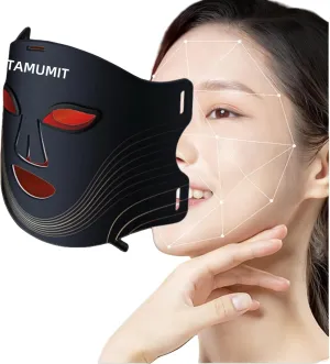 LED Light Therapy Mask for Woman 4 Professional Wavelengths, Facial Skin Care Mask,Red Light Therapy for Face,660 NM & 460 NM & 850 NM Wavelength for Home Use, Body Beauty Machine for Care at Home
