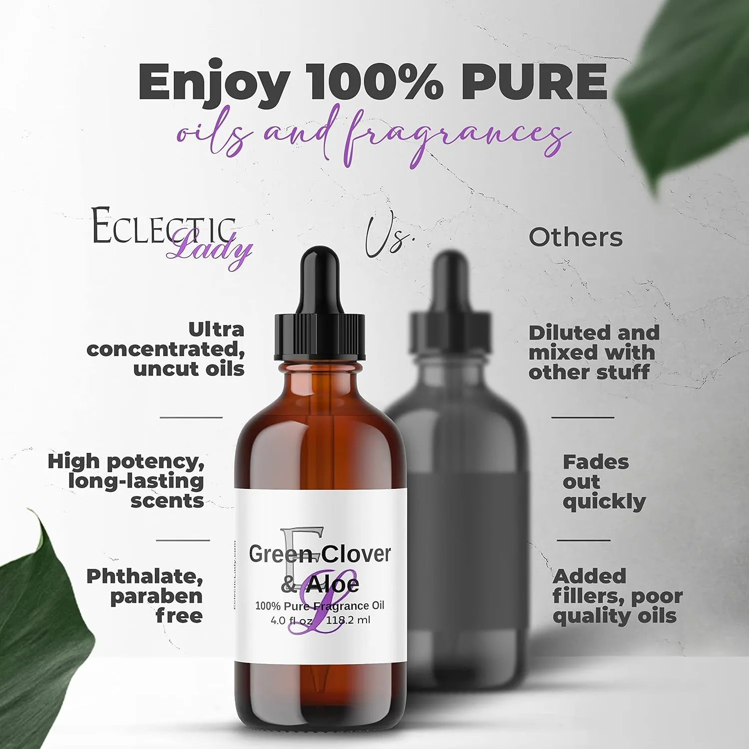 Lemon Verbena Massage Oil, 8 oz, With Sweet Almond Oil and Jojoba Oil, Preservative Free, Perfect for Aromatherapy and Relaxation