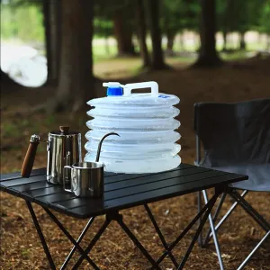 LFFH Collapsible Water Container, BPA Free Food Grade Clear Plastic Storage Bottle for Outdoors BBQ Camping Hiking Emergency (Color : Clear, Size : 5L)