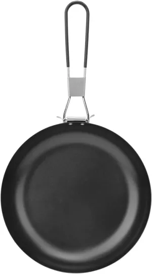 Light Weight Pan Folding Handle Non Stick Camping Pan for Family Camping, Hiking, Picnic Outdoors