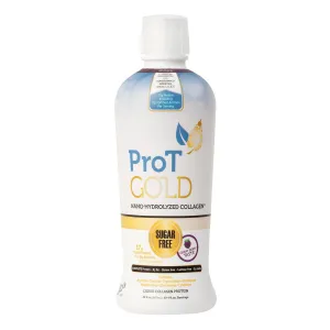 Liquid Collagen Protein Shot, 17g Clear Protein Nano-Hydrolyzed Grass Fed Collagen, 2g Arginine for Wound Support, Gluten Free, Sugar Free, 0g Carbs, Non GMO, Berry, 30 fl oz Bottle