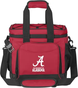Logo Brands NCAA Flex 24-Can Cooler - Heat-Sealed Leak-Proof Lining, Built-in Bottle Opener, Adjustable Shoulder Strap- Great for Tailgates & Picnics