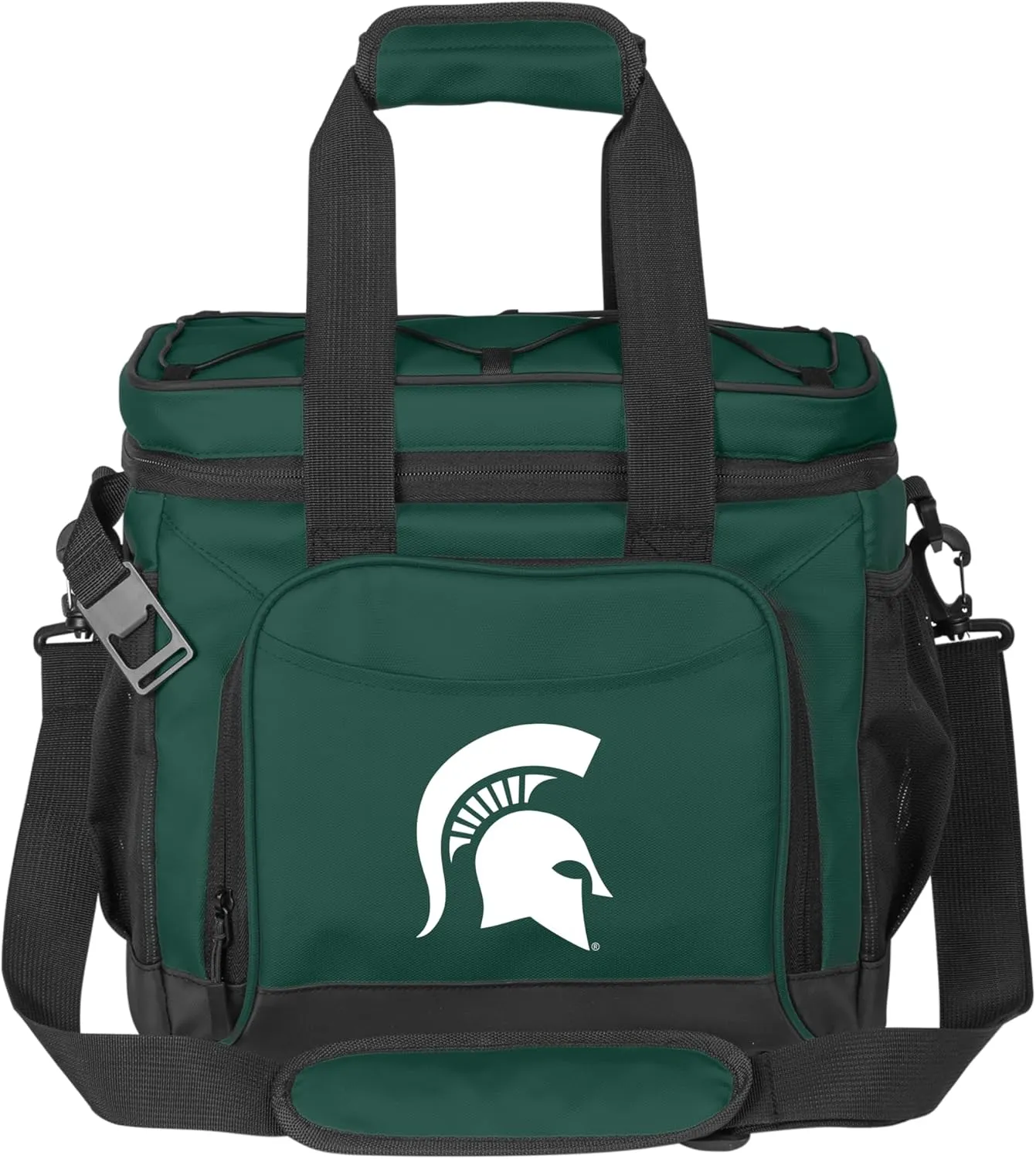Logo Brands NCAA Flex 24-Can Cooler - Heat-Sealed Leak-Proof Lining, Built-in Bottle Opener, Adjustable Shoulder Strap- Great for Tailgates & Picnics