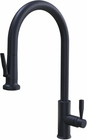 LU110-2 Lurano, Pulldown Faucet – Lever Sprayer, Aspect by Waterstone Made in USA (Matte Black)