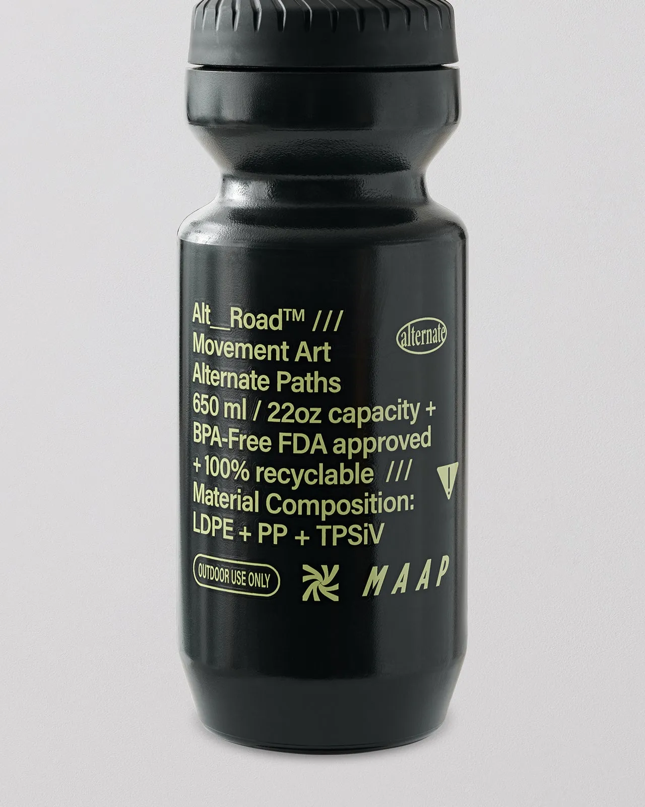 MAAP Alt_Road Bottle Black/Shadow Lime