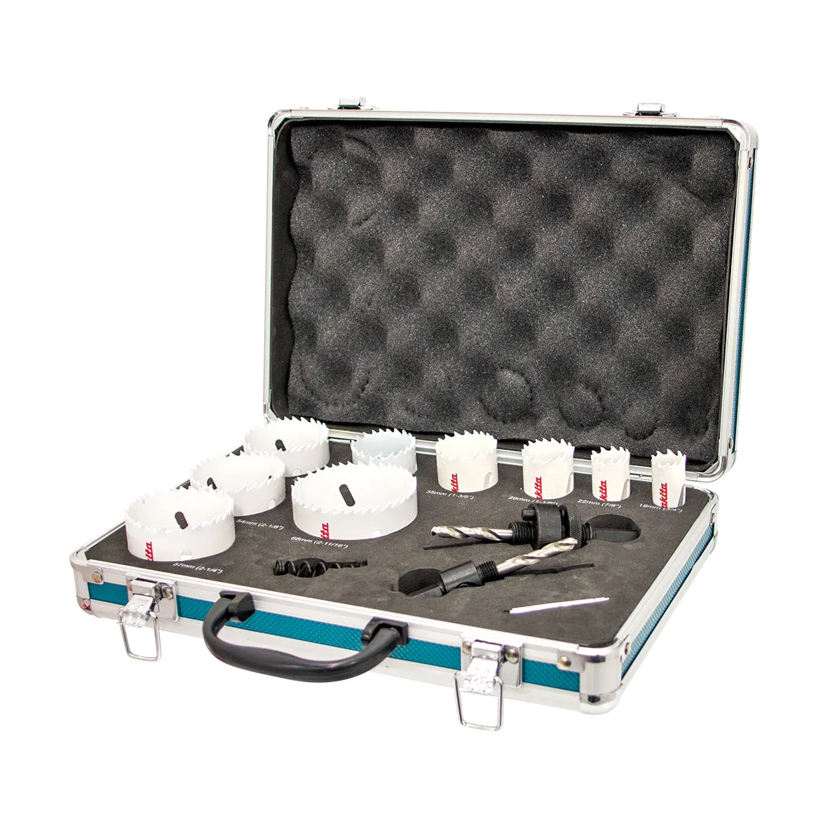 Makita - 12 Piece Standard Bi-Metal Electrician Hole Saw Set - Aluminium Case | D-60953