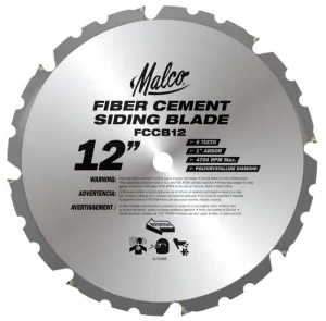 Malco Fiber Cement Circular Saw Blade 12in