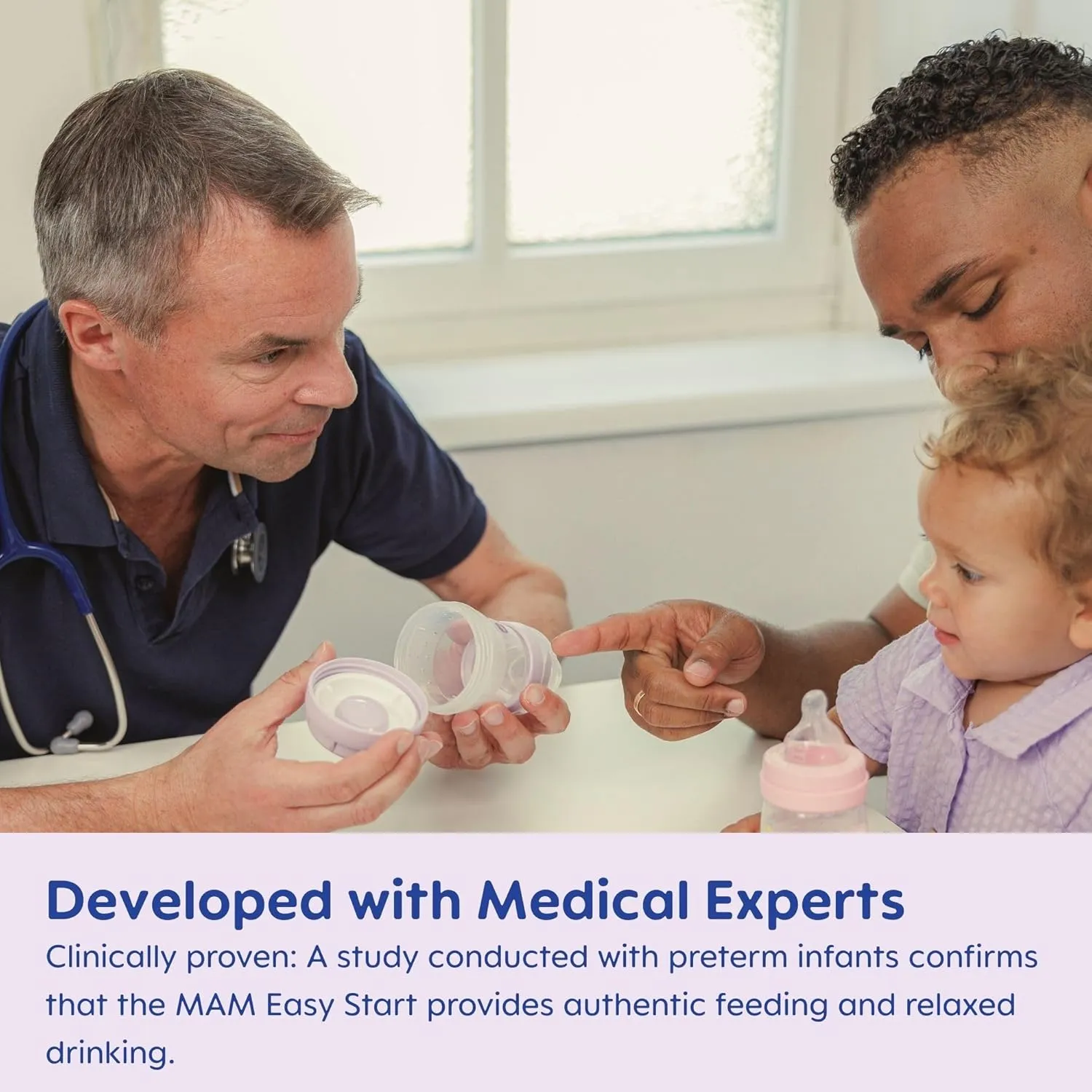 MAM 5oz Easy Start Anti-Colic Baby Bottles, Slow Flow, Breastfeeding-Like Silicone Nipple Bottle, Reduces Colic, Gas, & Reflux, Easy-to-Clean, BPA-Free, Vented Baby Bottles for Newborns, 0-3 Months