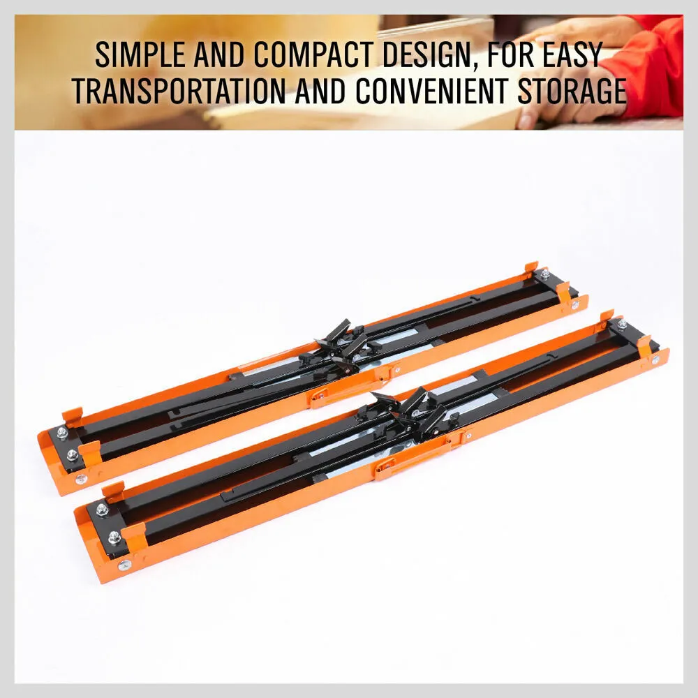 Mastercraft 2-Pack Folding Metal Sawhorse with Non-Slip Surface, 120KG Load