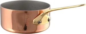 Mauviel M'MINIS Copper and Stainless Steel Saute Pan With Brass Handle, 0.26-Quart, Made In France