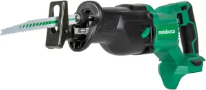Metabo HPT 18V MultiVolt Cordless Reciprocating Saw, Orbital Cut Mode, 36% Less Vibration, 1-1/8" Stroke Length, 3,000 SPM, LED Light, Tool Body Only, CR18DBQ4