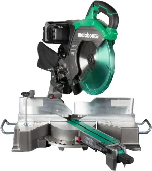 Metabo HPT 36V MultiVolt 12-Inch Dual Bevel Sliding Miter Saw, Torque Boost Technology, Precise Xact Cut Shadow Line, Upfront Bevel Controls, One Touch Miter Lock, Tool Body Only, C3612DRAQ4