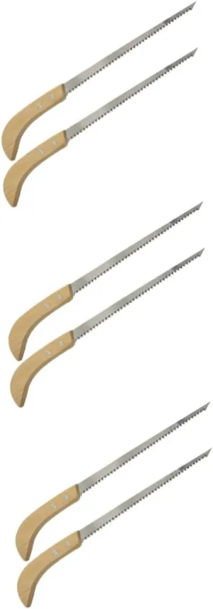 Milisten 3sets Ergonomic Garden Pruning Saw Small Hand Saw Woodworking Easy for Diy Projects 2pcs*3