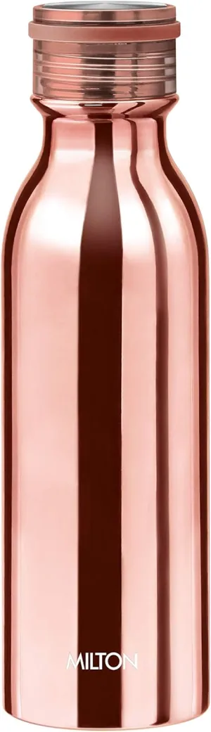 Milton Glitz 600 Vacuum Insulated Thermosteel Water Bottle/Flask | 20 oz | 580 ml | 24 hours Hot & Cold, 18/8 Stainless Steel, BPA Free, Food Grade, Leak-Proof | Rose Gold
