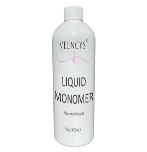 MMA FREE Professional Liquid Monomer for Nails- Superior Adhesion advanced Formula- Non-yellowing-Ultra Shine and Strong Nail Large Bottle. - (16 FL oz)
