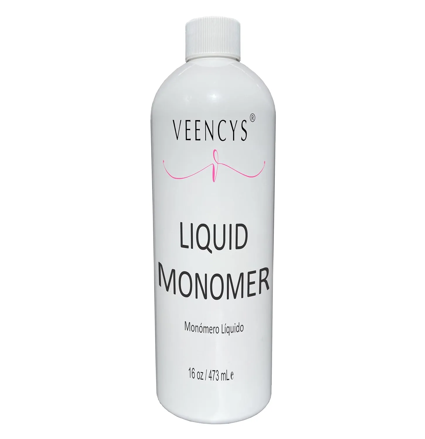 MMA FREE Professional Liquid Monomer for Nails- Superior Adhesion advanced Formula- Non-yellowing-Ultra Shine and Strong Nail Large Bottle. - (16 FL oz)
