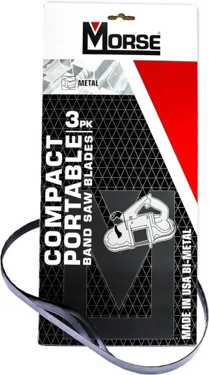 Morse Master Cobalt Bi-Metal Compact Portable Band Saw Blade 35 3/8 x 1/2 x .020 14/18 TPI 3/Box (003056 / ZWEP351418MC)