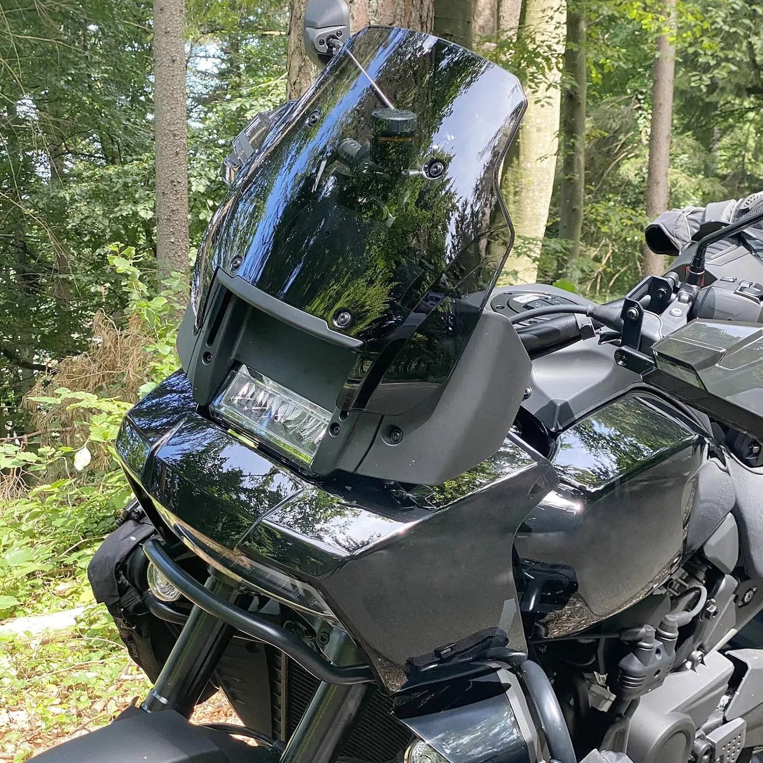 Motorcycle Windshield Windscreen Flyscreen Wind Deflector Fit for Pan America PA 1250 / Special 2021 2022 2023 2024 Screen Shield Visor Protector (Smoke)