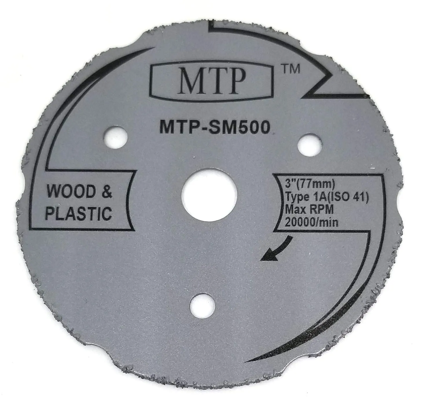 MTP Brand Pack of 6 Assort 3" Wood Plastic Metal Tile Cutting Wheel Compatible to use for Dremel SM600 Saw Max - 7/16" Arbor