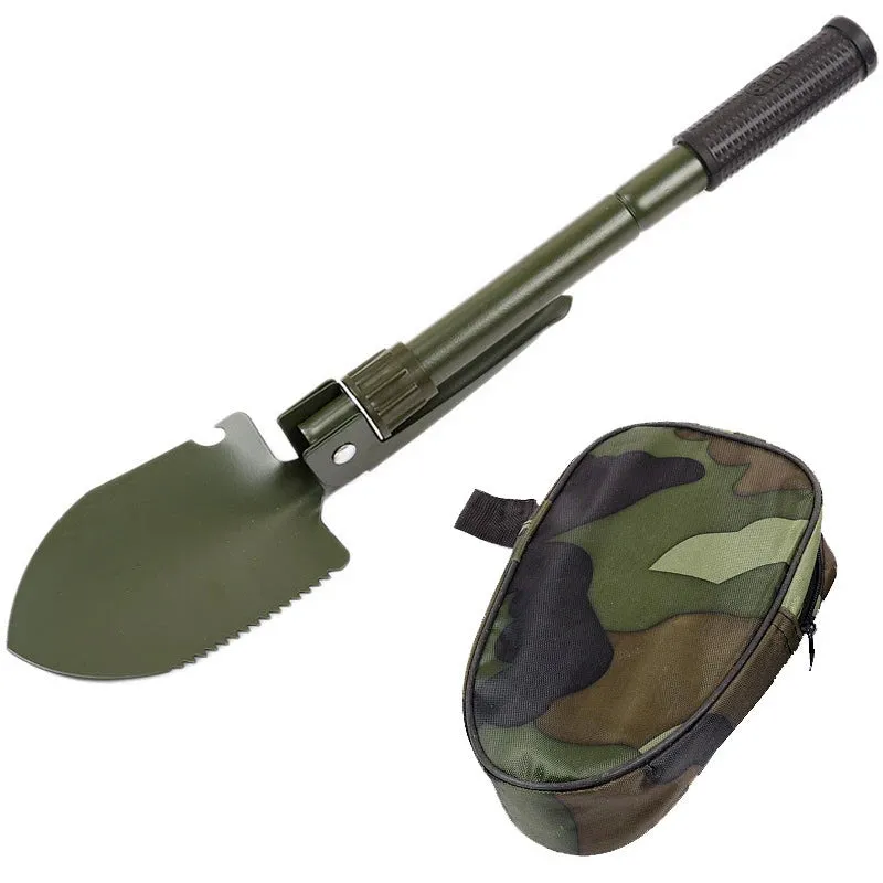 Multifunctional Military Folding Shovel Mini Garden Camping Shovels Outdoor Survival Pocket Tools Aluminium Alloy Handle