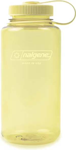 Nalgene Monochrome BPA-Free Recycled Water Bottle for Backpacking, Hiking, Gym - 32 oz Shatterproof Reusable Bottle
