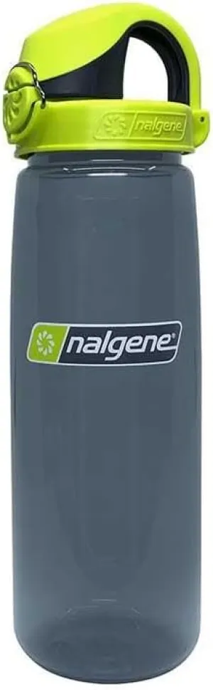 Nalgene On the Fly BPA-Free Water Bottle, Charcoal with Charcoal/Lime, 24 Oz
