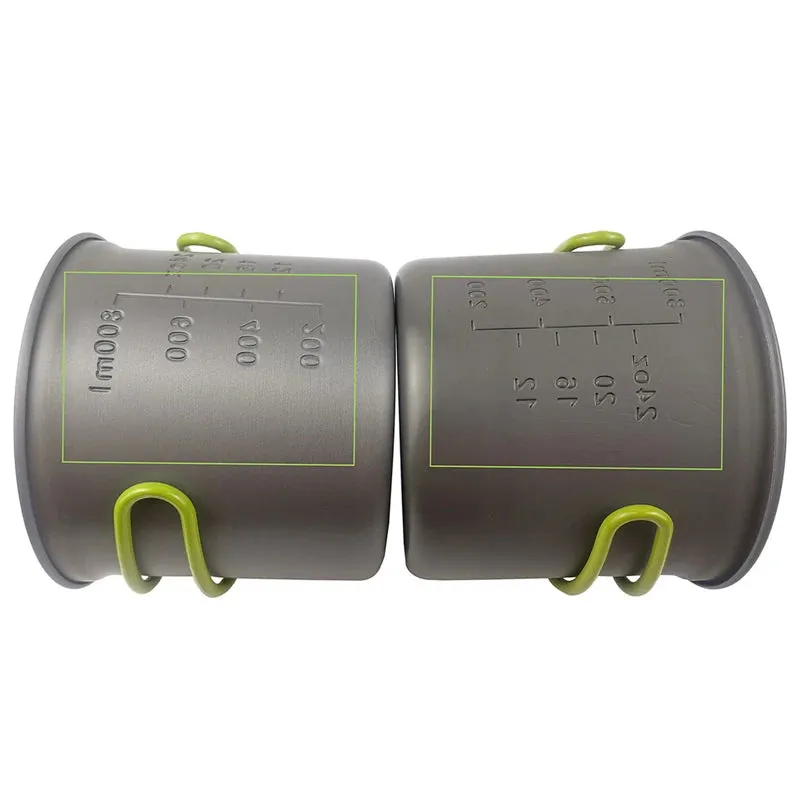 Nature Hike Portable Camping Cookware Set with Mini Gas Stove: Complete Picnic Cooking Kit