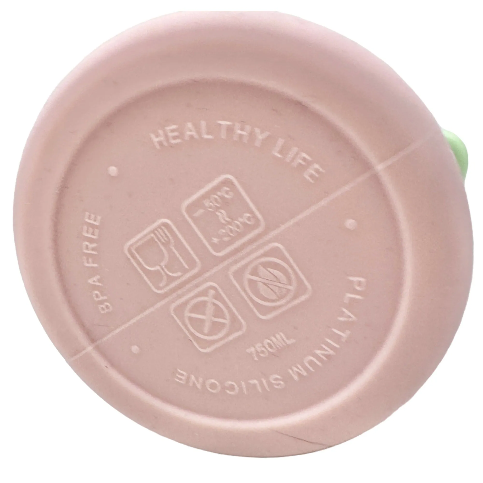 Nefeeko Collapsible Water Bottle 26oz Pink Green Silicone Travel Leakproof NIB