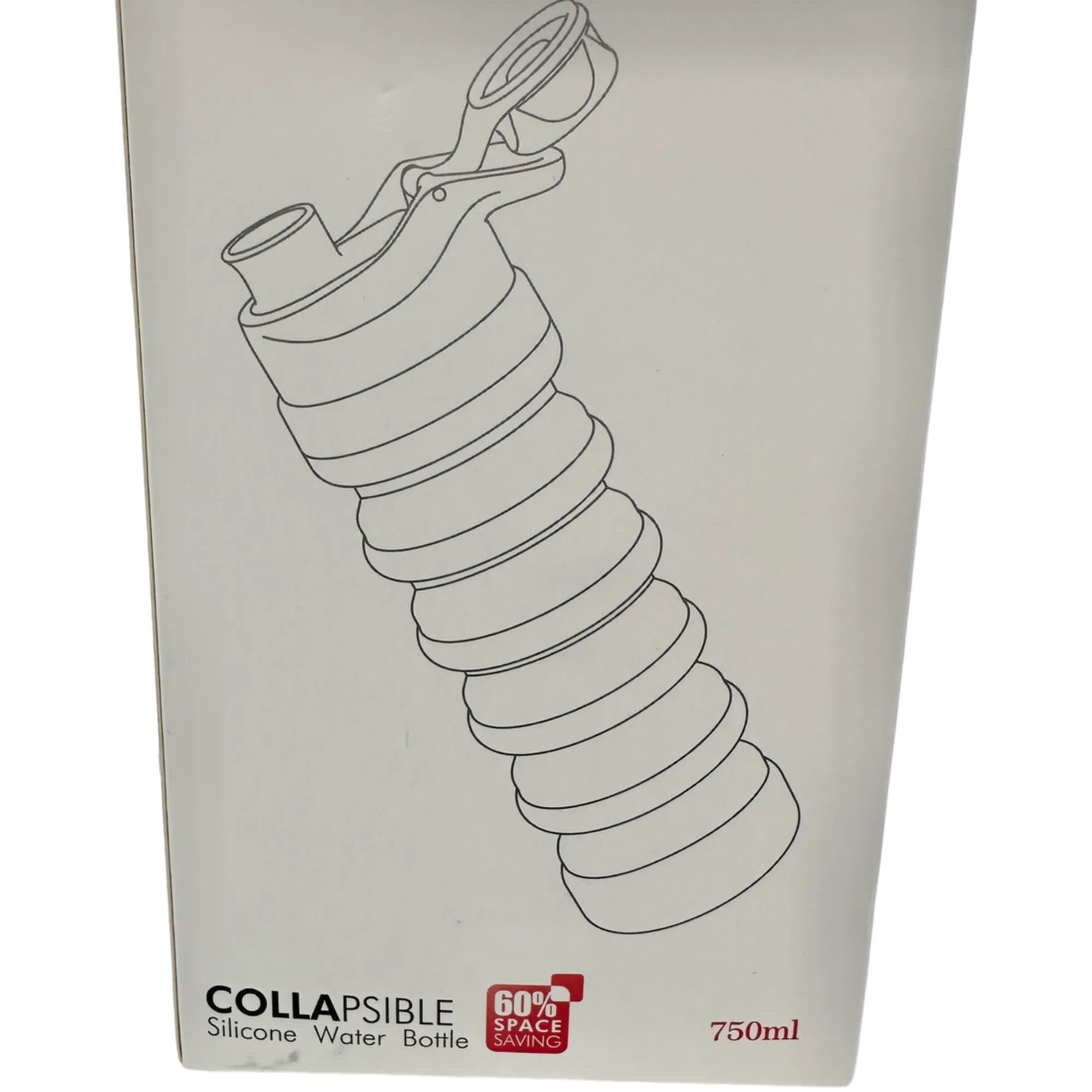 Nefeeko Collapsible Water Bottle 26oz Pink Green Silicone Travel Leakproof NIB