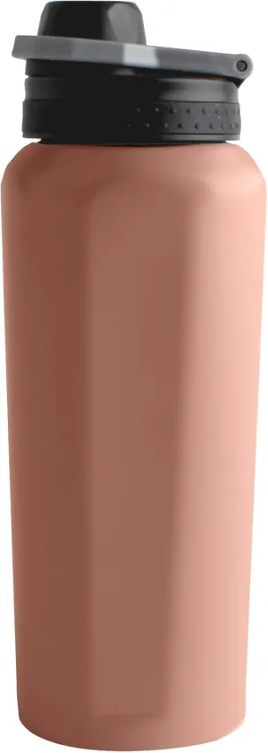 NEOFLAM Hydro 20oz Vacuum Insulated Sport Water Bottle with Lid, Double Walled 18-8 Stainless Steel Body Tumbler (600ml / Sunset Pink)