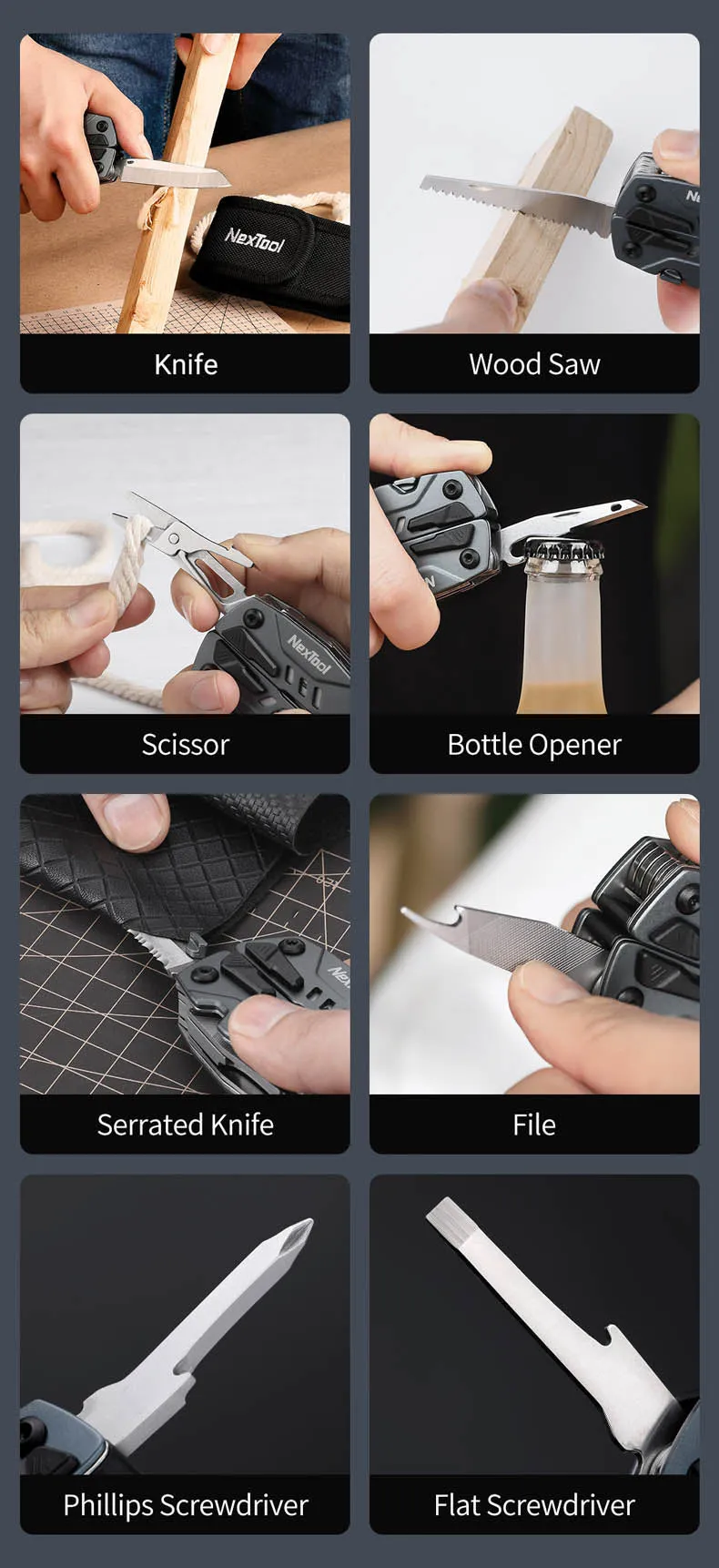 NexTool Multi-Tool Pliers 14-In-1