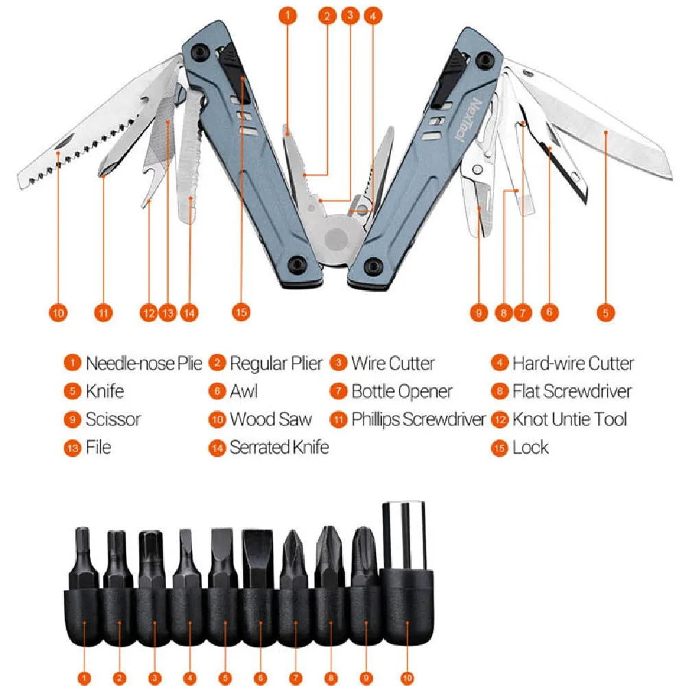 NexTool Multi-Tool Pliers 14-In-1