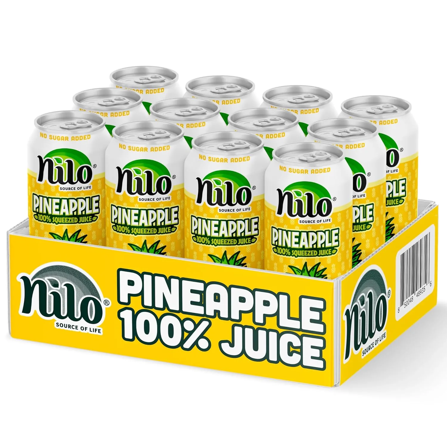 NILO Pineapple Juice | 100% Squeezed Pineapple Pina | NO Sugar added | NOT From Concentrate | 10.8 oz (Pack of 12)