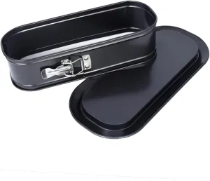 Nonstick Carbon Steel Oval Cake Lock Lid Baking Pan Heat Loaf Pan for Cake Toast
