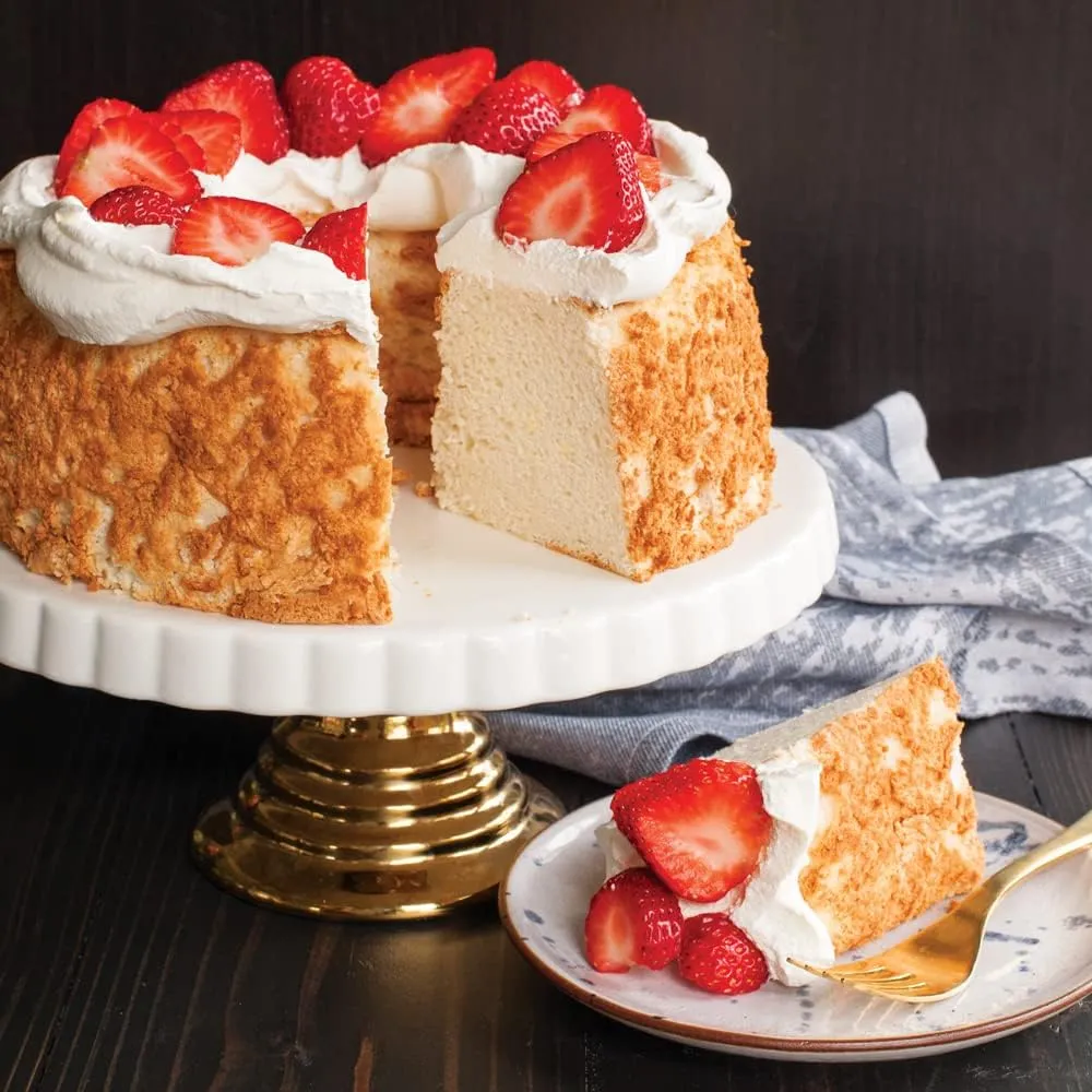Nordic Ware Angel Food Cake Pan, 16-Cup, Red