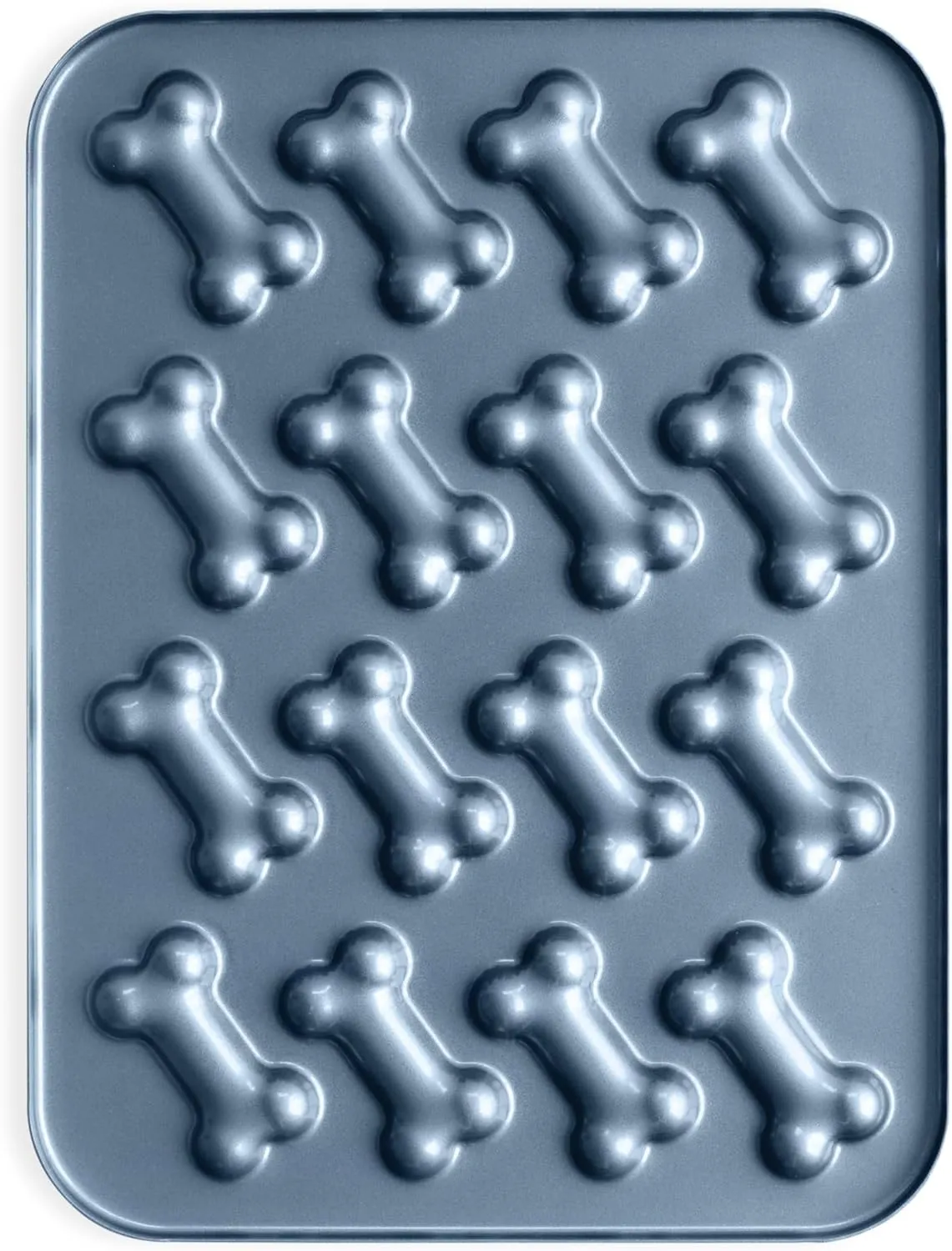 Nordic Ware Formed Puppy Love Treat Pan, 16 Cavities, Twilight Blue