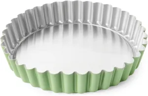 Nordic Ware Formed Quiche Tart Pan, 7.5 Cup, Aurora Green